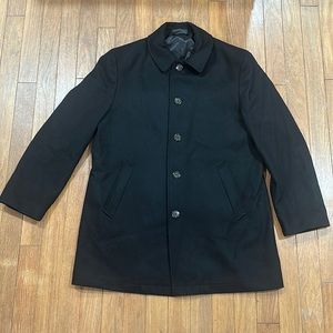 Ralph Lauren Wool Overcoat Black 44R